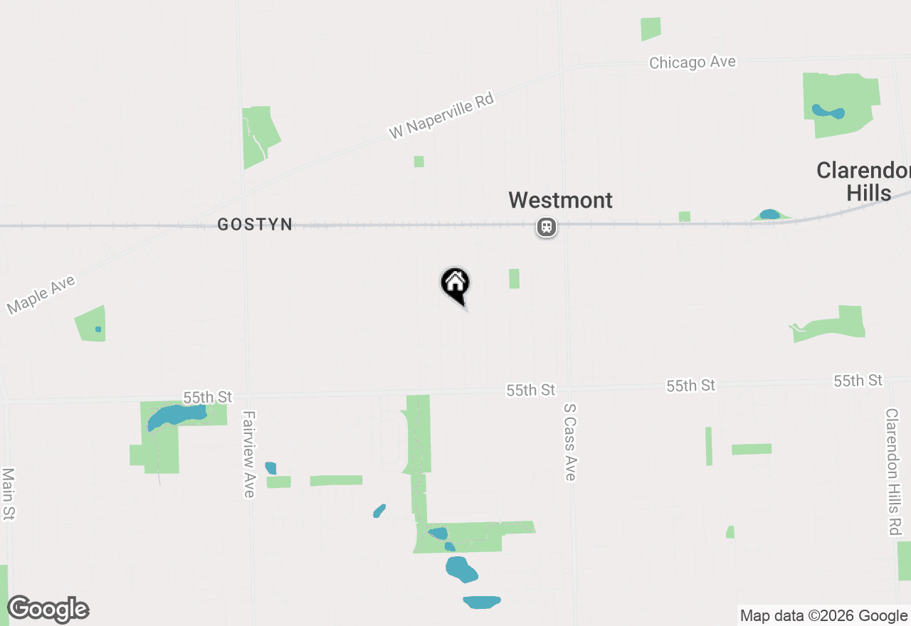 Map of (Address confidential), Westmont, Illinois 60559