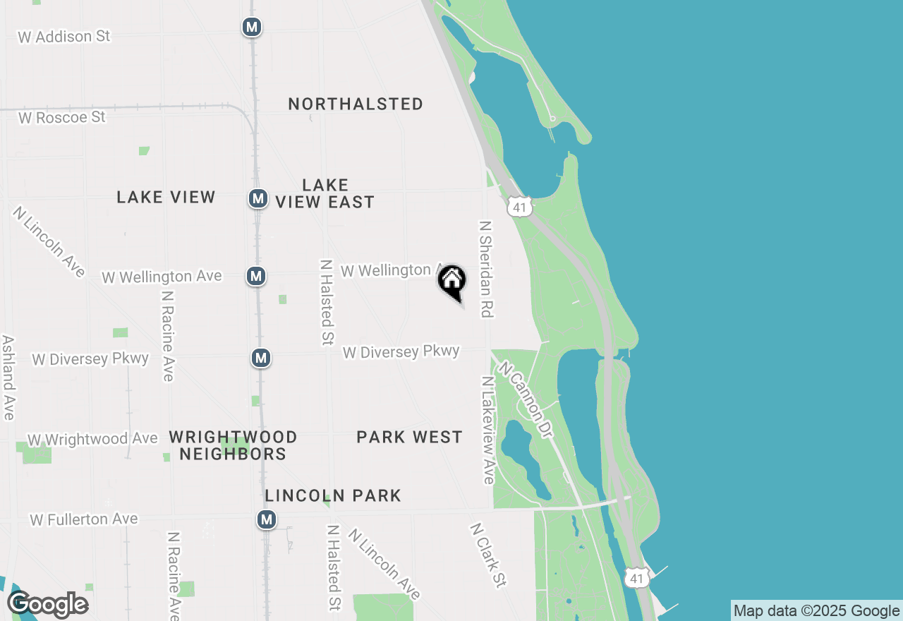 Map of 456 W Surf Street #2, Chicago, IL 60657