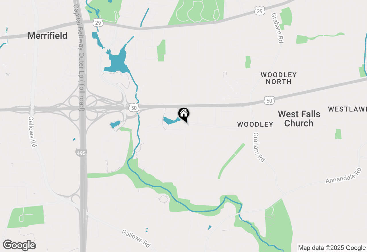 Map of 7598 Lakeside Village Drive #L, Falls Church, VA 22042