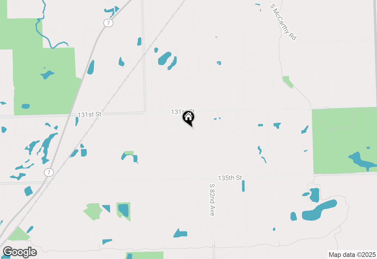 Map of 8309 W 132nd Street, Orland Park, IL 60462