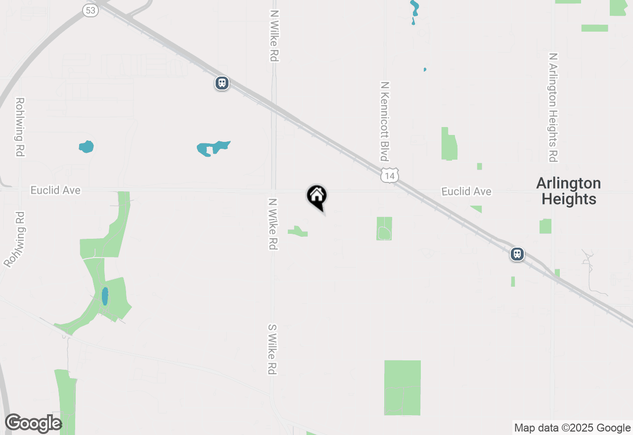 Map of 406 N Yale Avenue, Arlington Heights, IL 60005