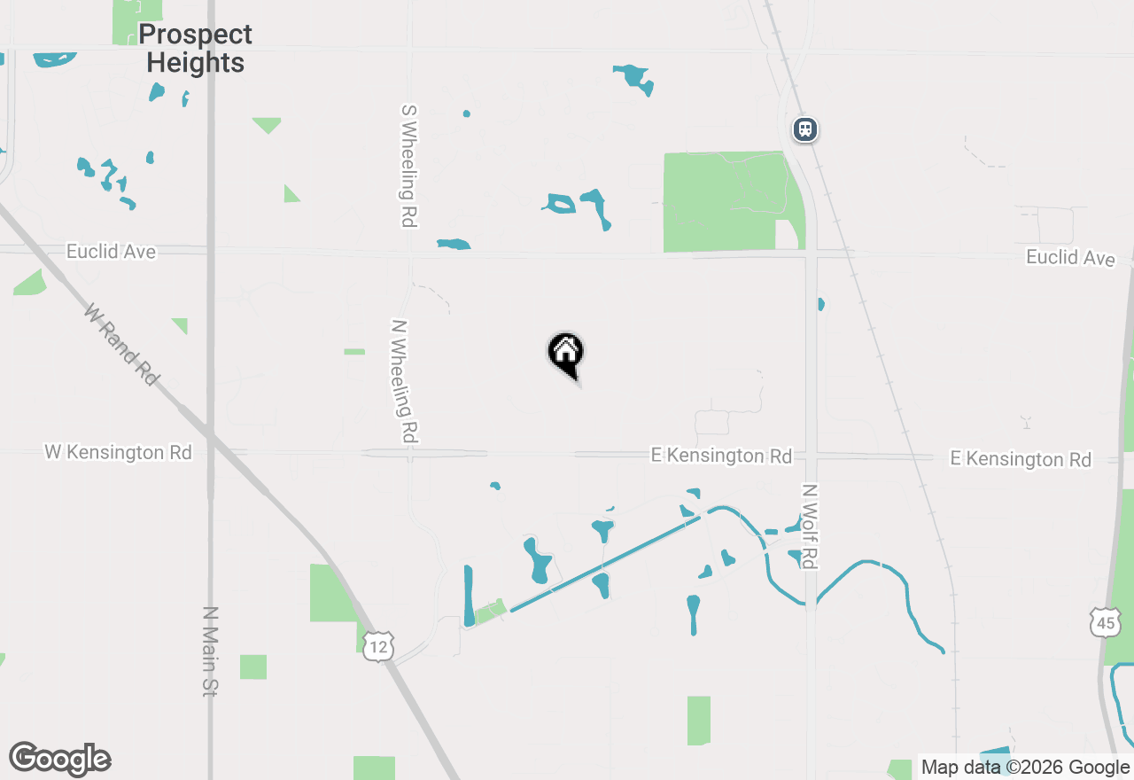 Map of 1001 N Hemlock Lane, Mount Prospect, IL 60056