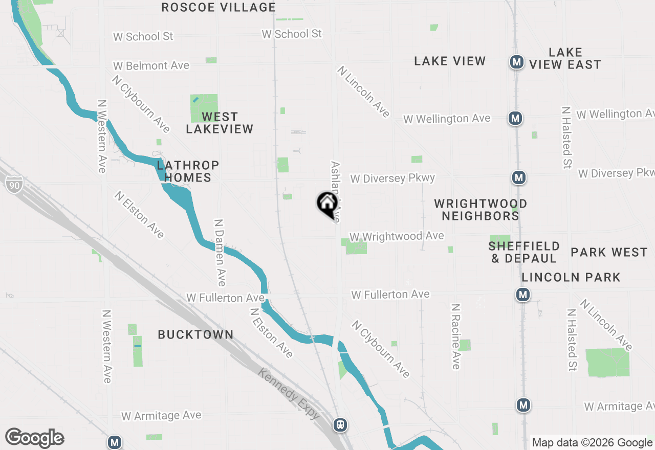 Map of 2625 N Marshfield Avenue, Chicago, IL 60614