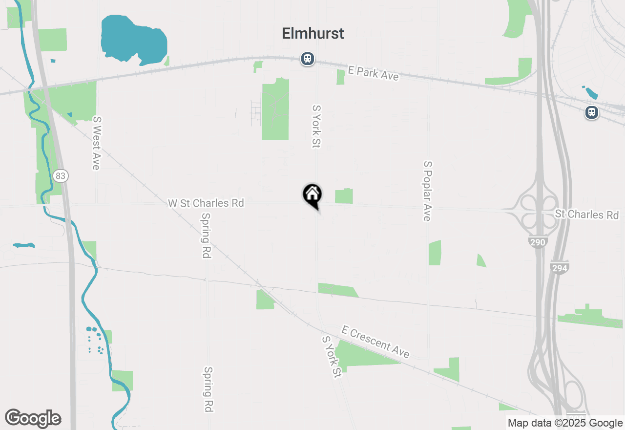 Map of 384 S York, Elmhurst, IL 60126