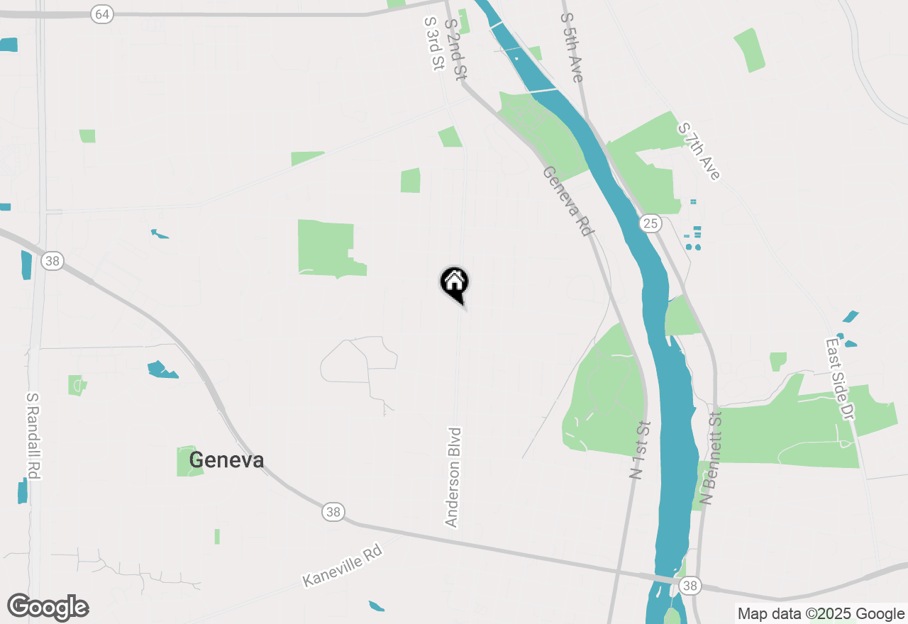 Map of 1409 S 3rd Street, St. Charles, IL 60174