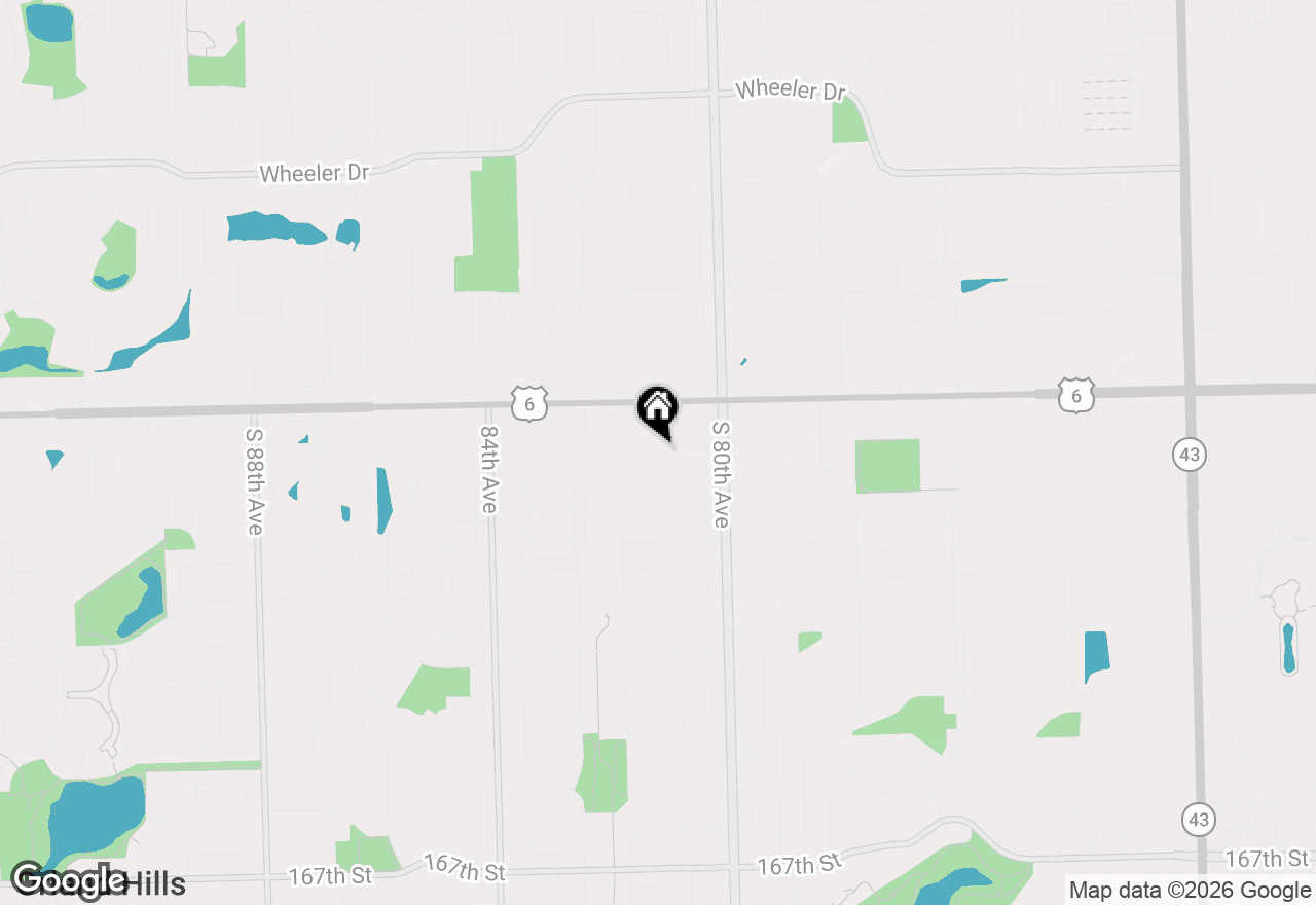 Map of 8114 160th Street, Tinley Park, IL 60477