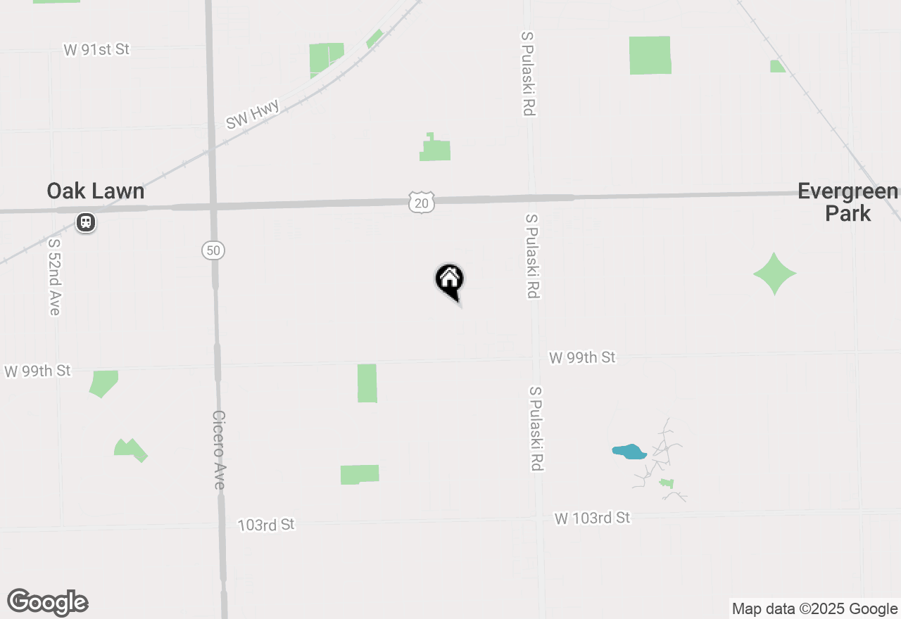 Map of 9732 S Keeler Avenue, Oak Lawn, IL 60453