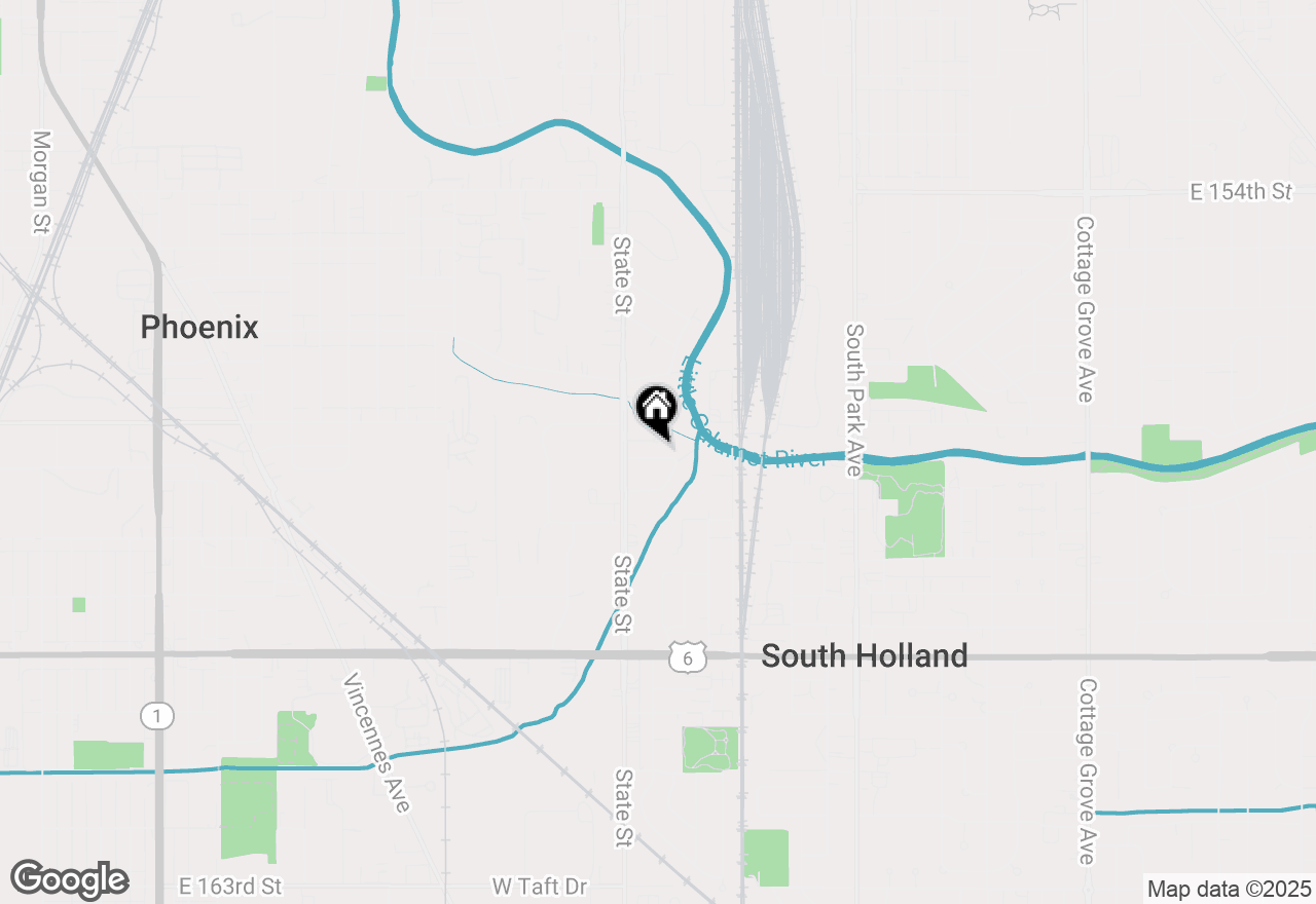 Map of 40 E 158th Place, South Holland, IL 60473