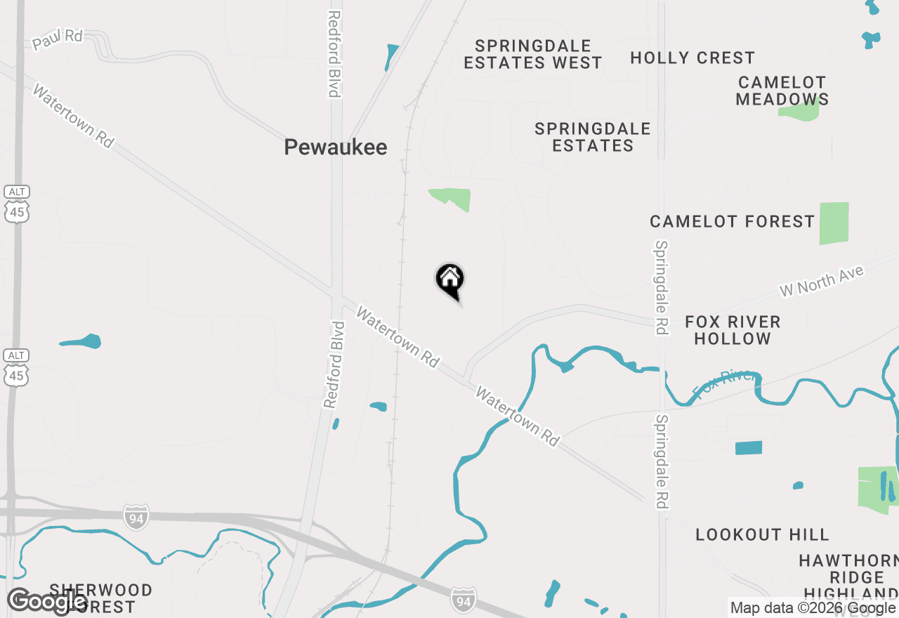 Map of N18W22670 Watertown Rd #302, Waukesha, WI 53186