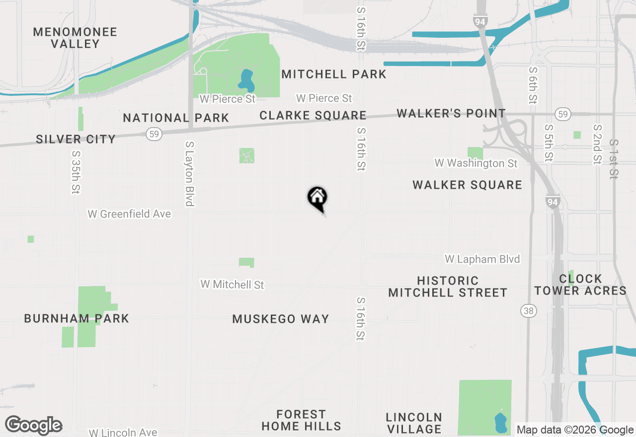 Map of 1423 S Comstock Ave, Milwaukee, WI 53204