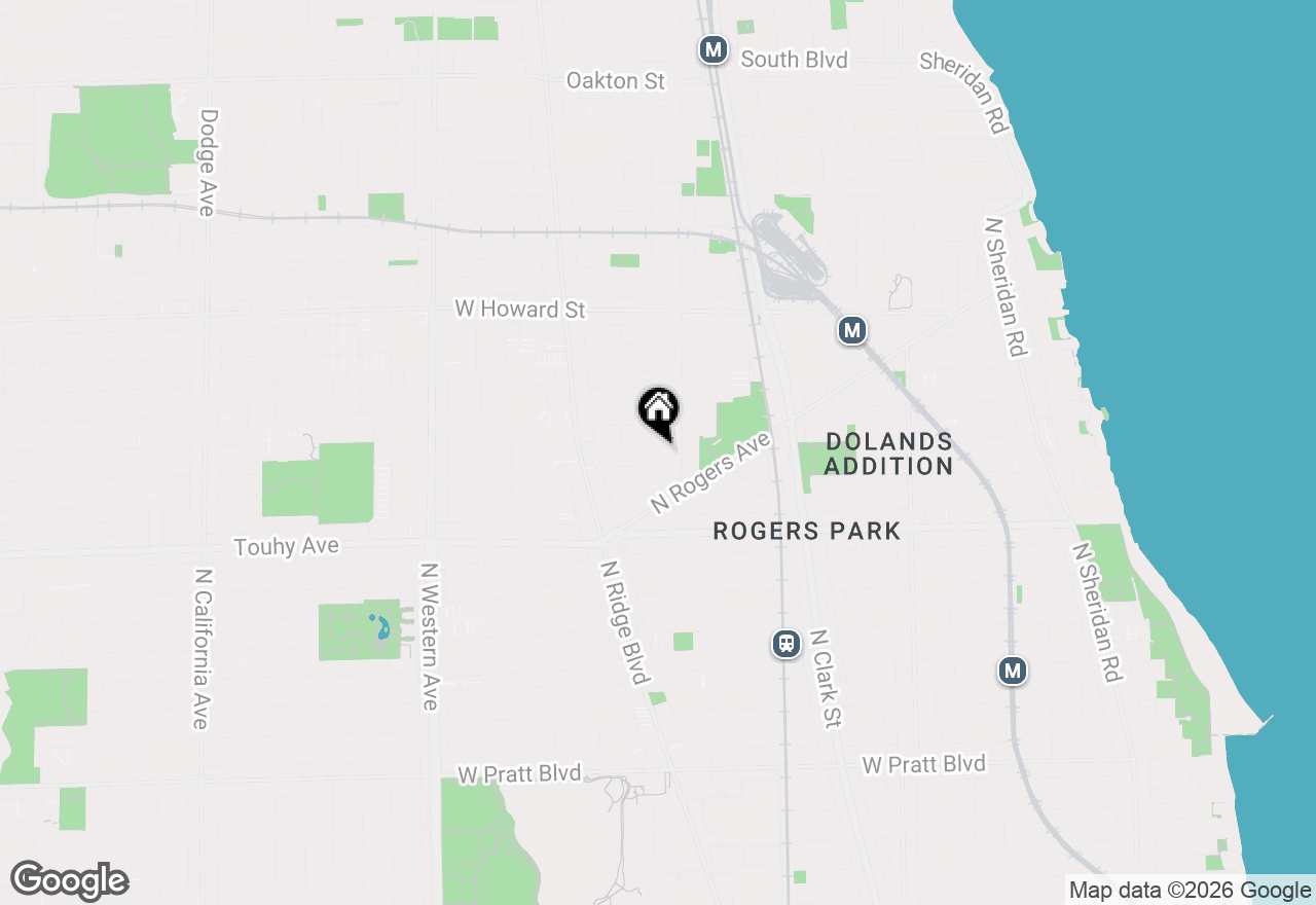 Map of 2005 W Jarvis Avenue #3, Chicago, IL 60645