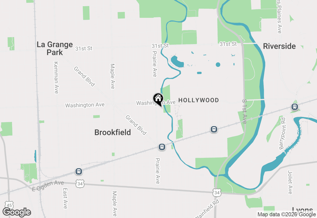 Map of 3525 Prairie Avenue, Brookfield, IL 60513