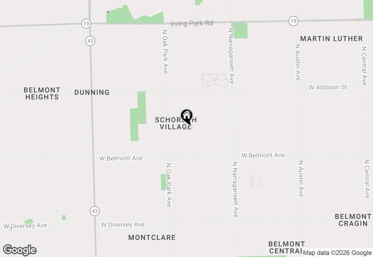 Map of 3343 N Normandy Avenue, Chicago, IL 60634