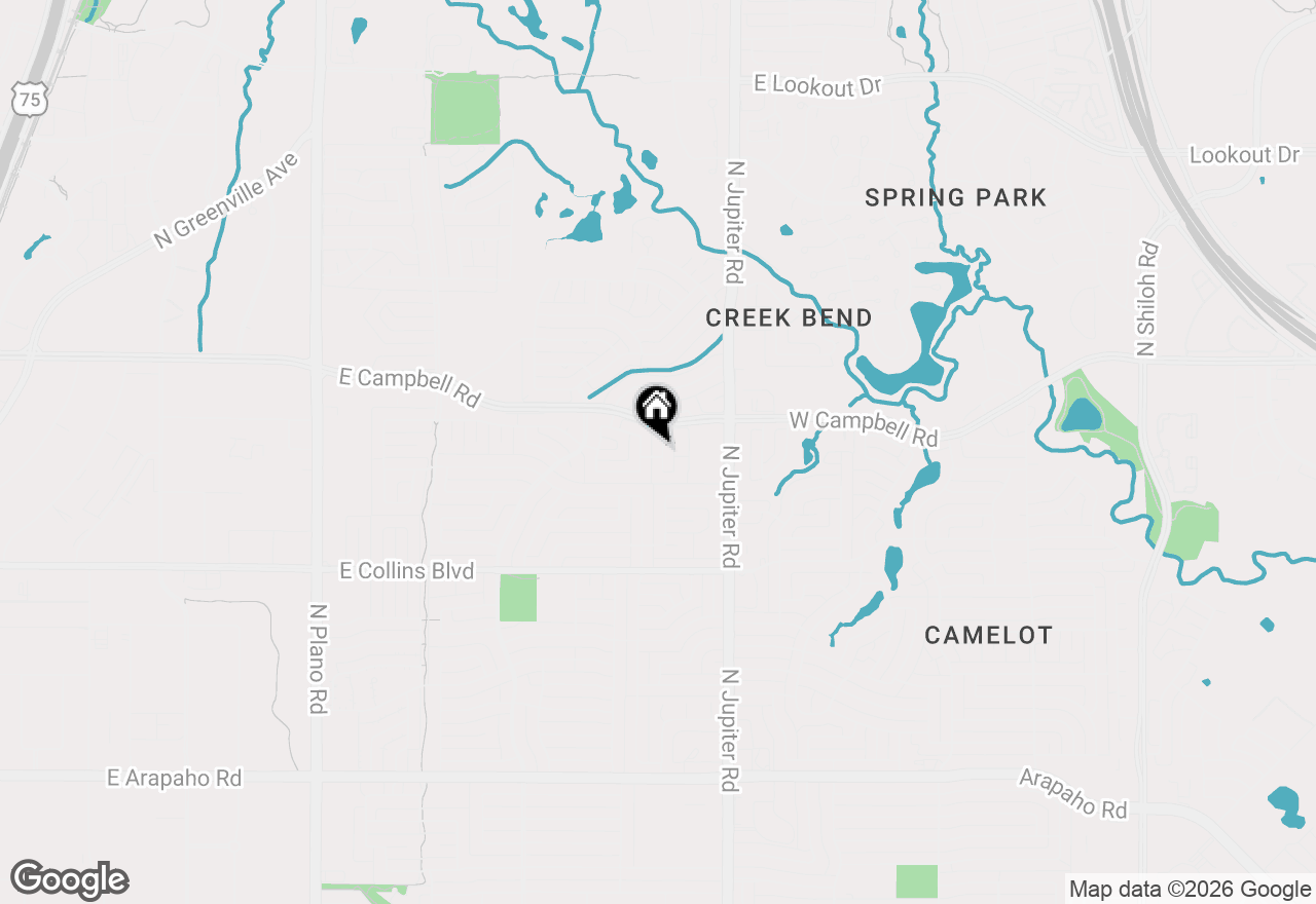 Map of 1807 Meadowcove Drive, Richardson, TX 75081