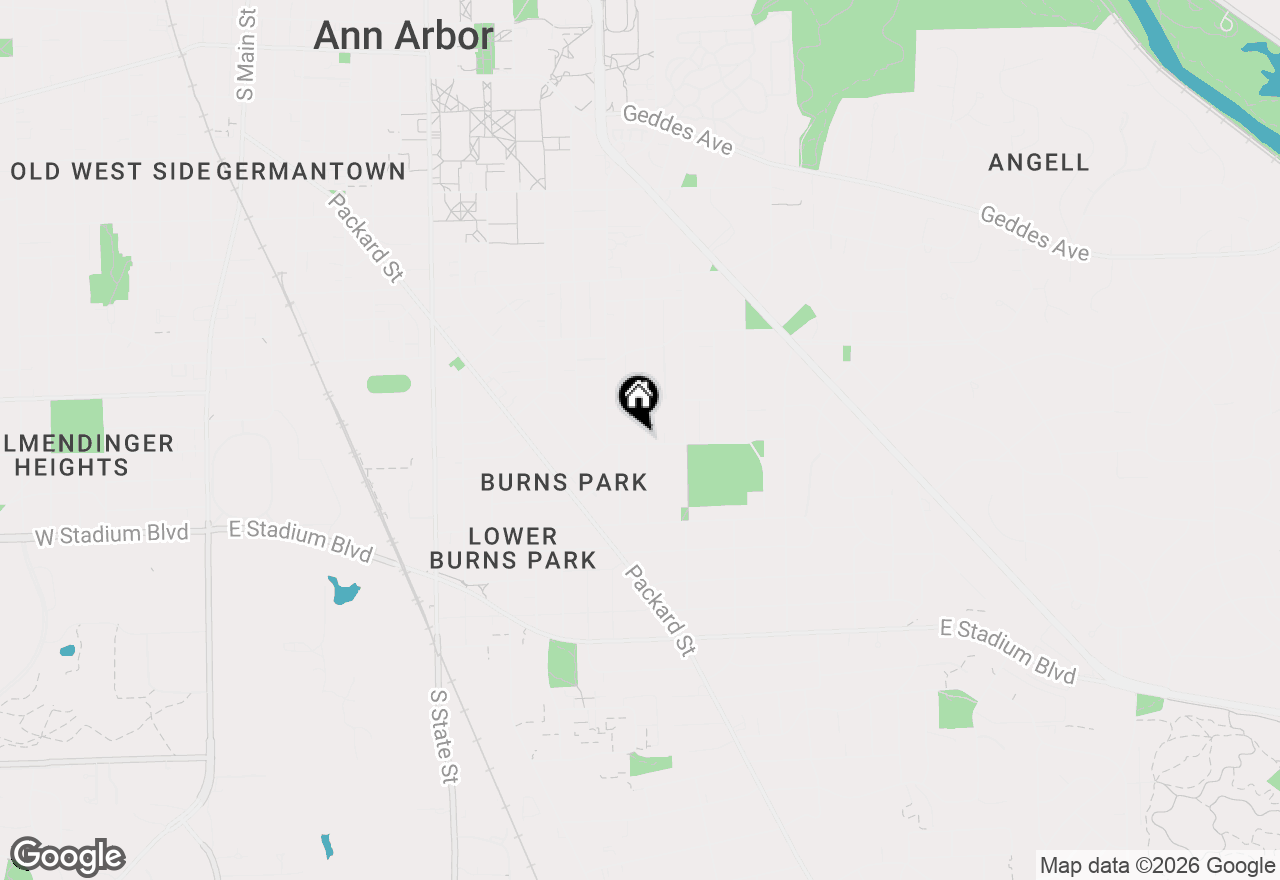 Map of 1130 Olivia Avenue, Ann Arbor, MI 48104