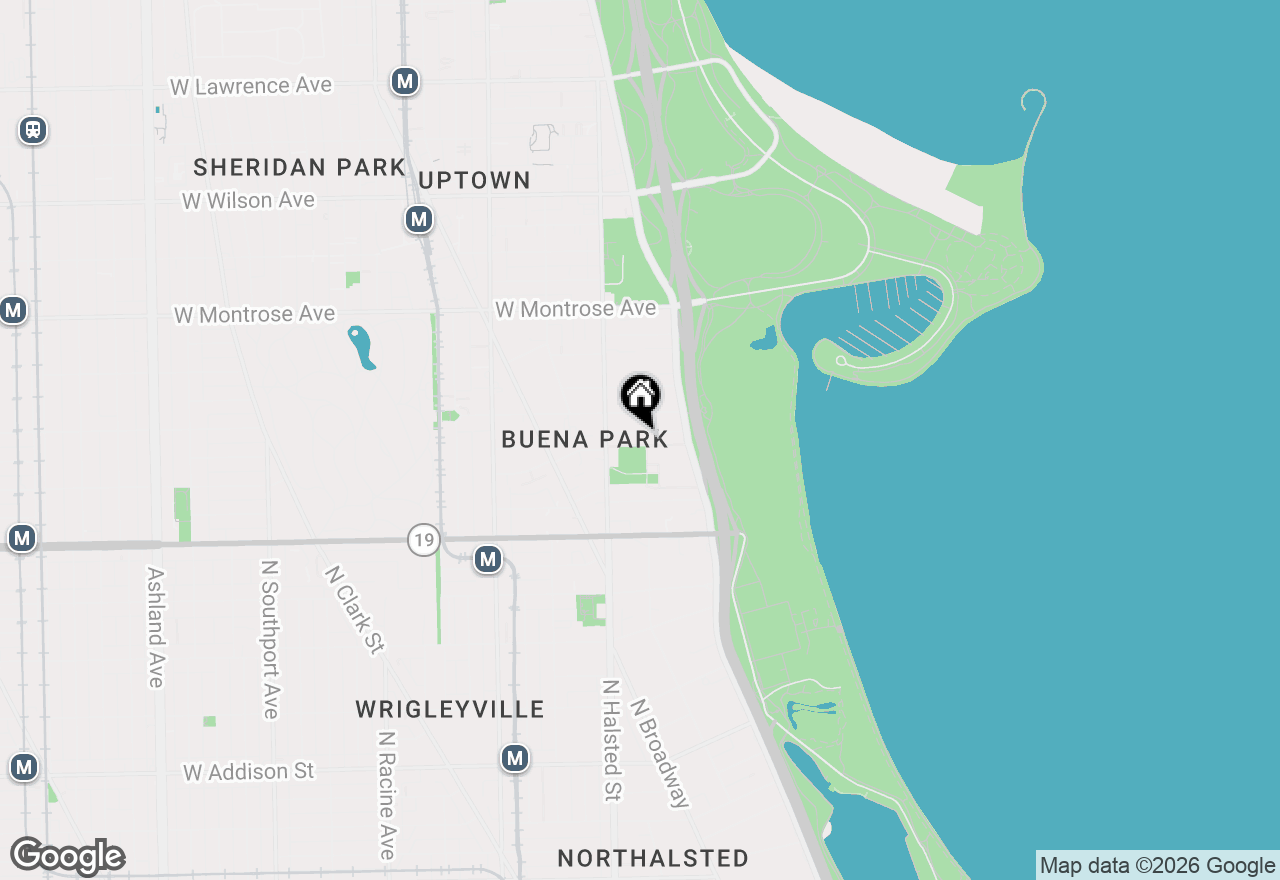 Map of 711 W Gordon Terrace #810, Chicago, IL 60613