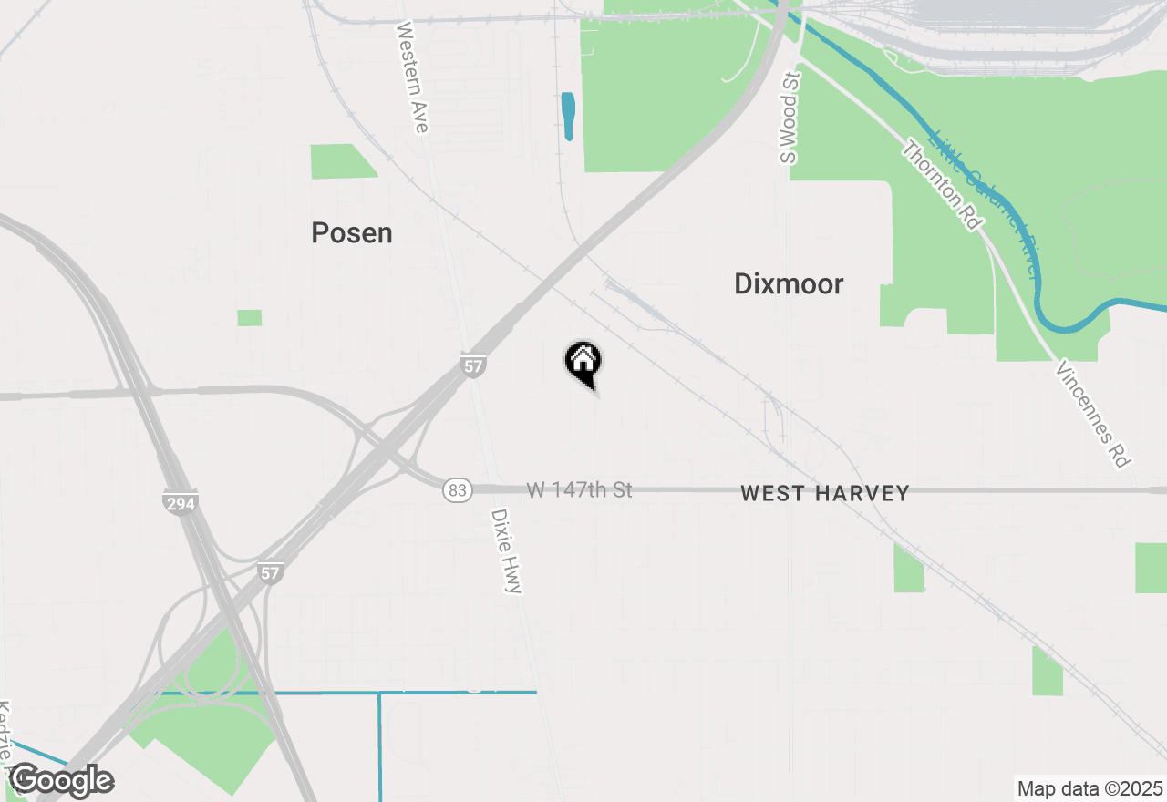 Map of 14525 Leavitt Avenue, Dixmoor, IL 60426