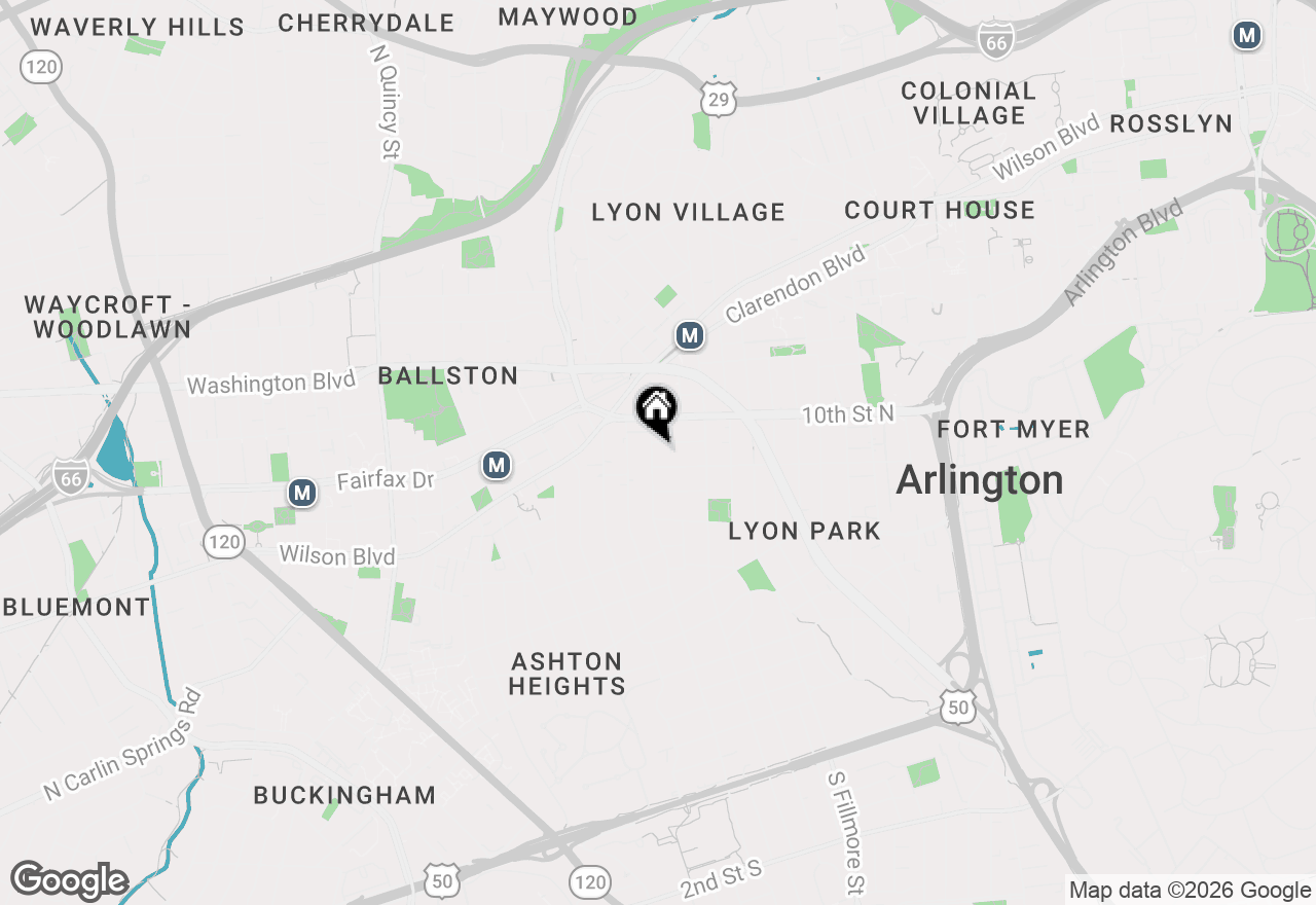 Map of 911 N Irving Street, Arlington, VA 22201