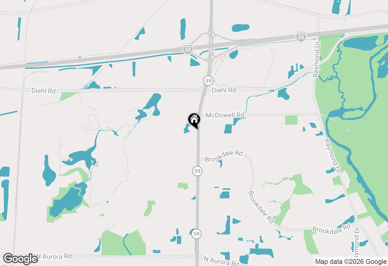 Map of 12 Pebblewood Trail, Naperville, IL 60563