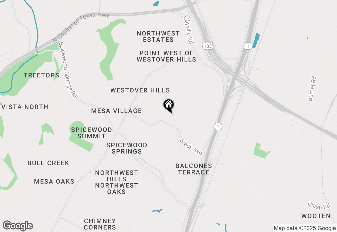 Map of 8305 Greenslope Dr, Austin, TX 78759