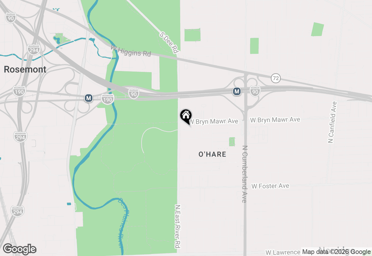Map of 8727 W Bryn Mawr Avenue #501, Chicago, IL 60631