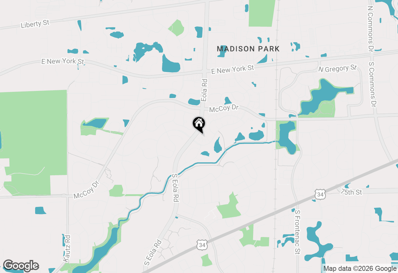 Map of 121 Cammeron Court, Aurora, IL 60504