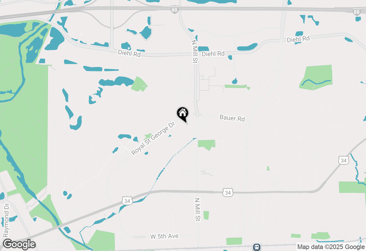 Map of 1408 N West Street, Naperville, IL 60563