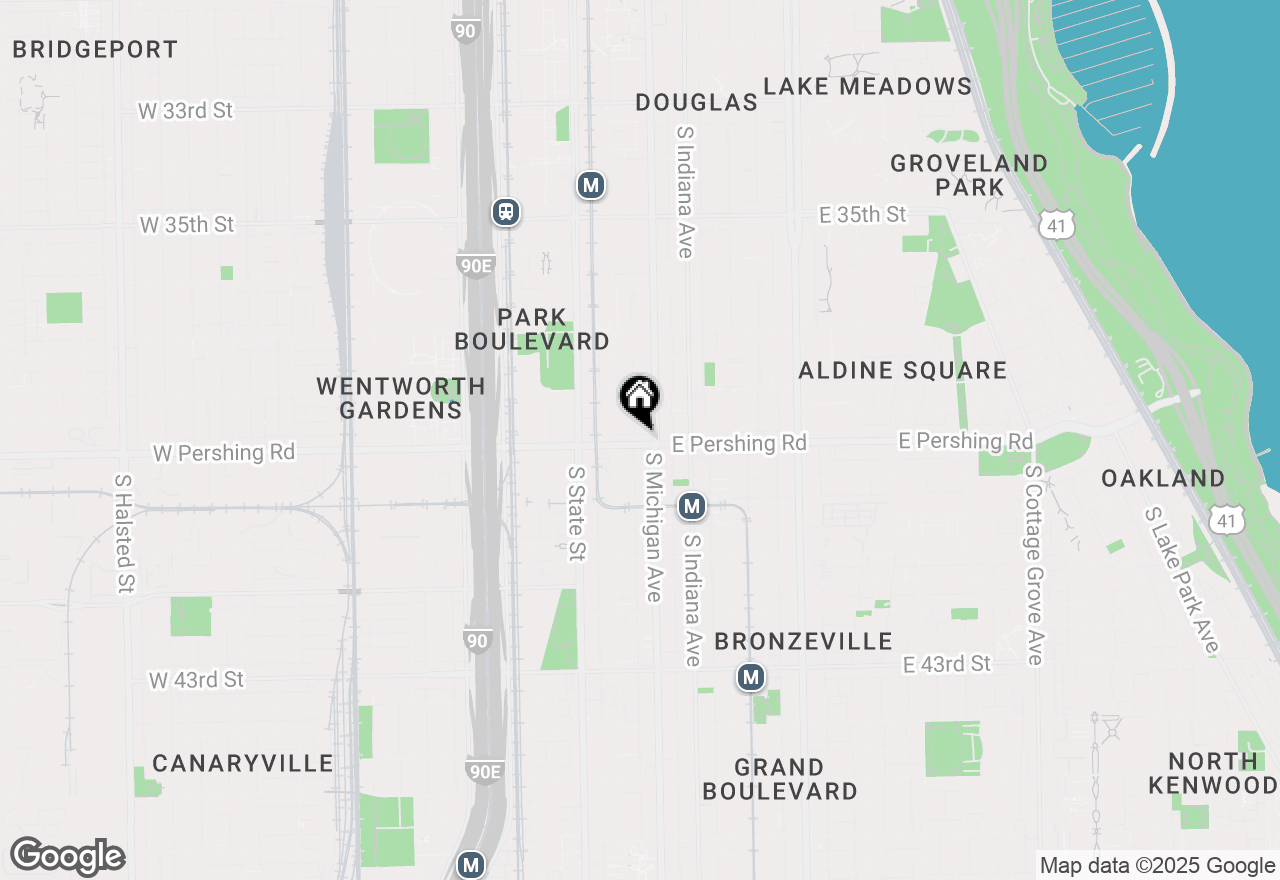 Map of 70 E Pershing Road #4W, Chicago, IL 60653