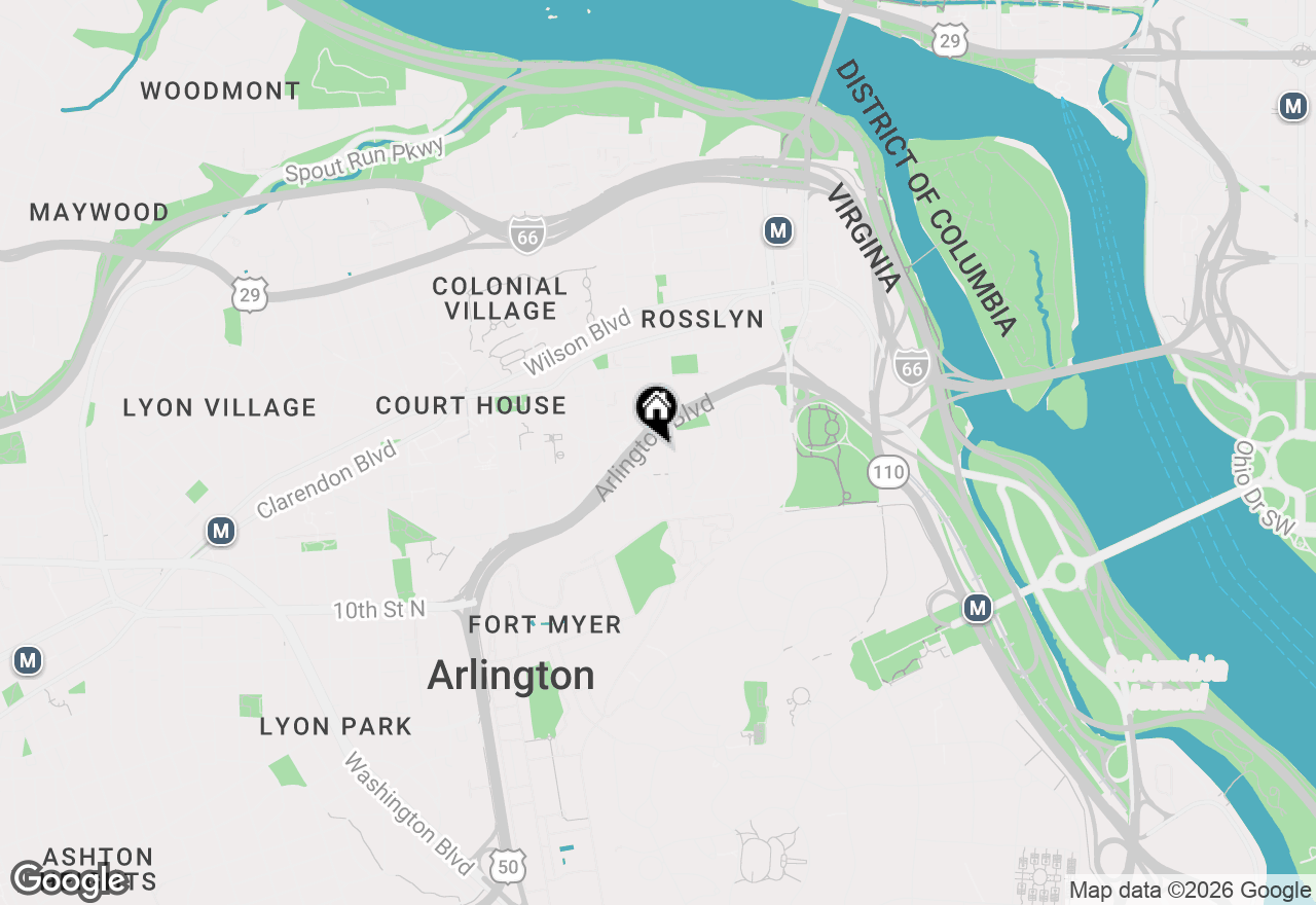 Map of 1612 Arlington Boulevard, Arlington, VA 22209