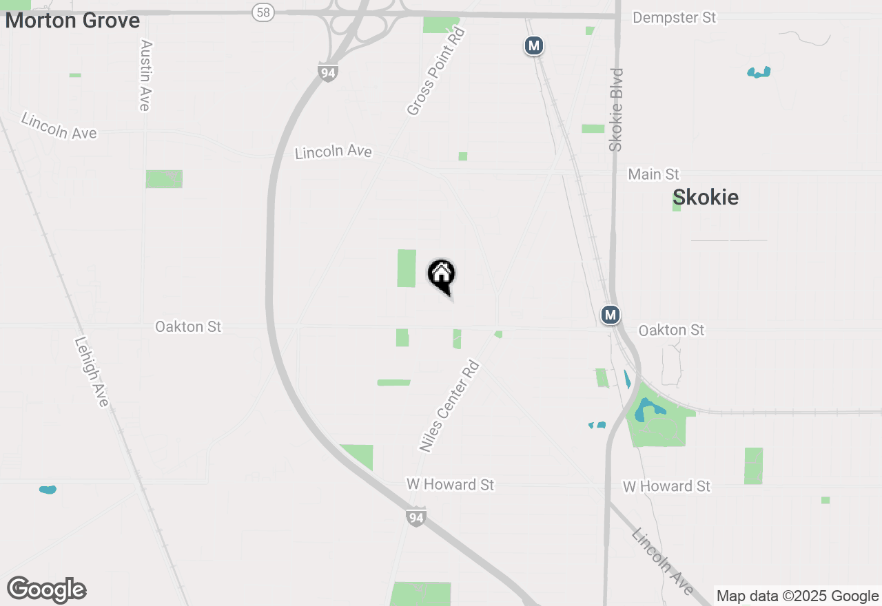 Map of 5217 Brown Street, Skokie, IL 60077