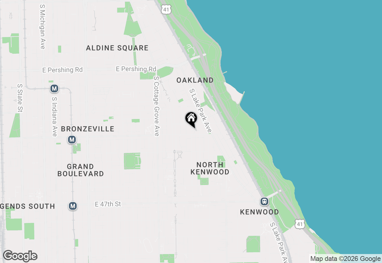 Map of 4226 S Ellis Avenue #4S, Chicago, IL 60653