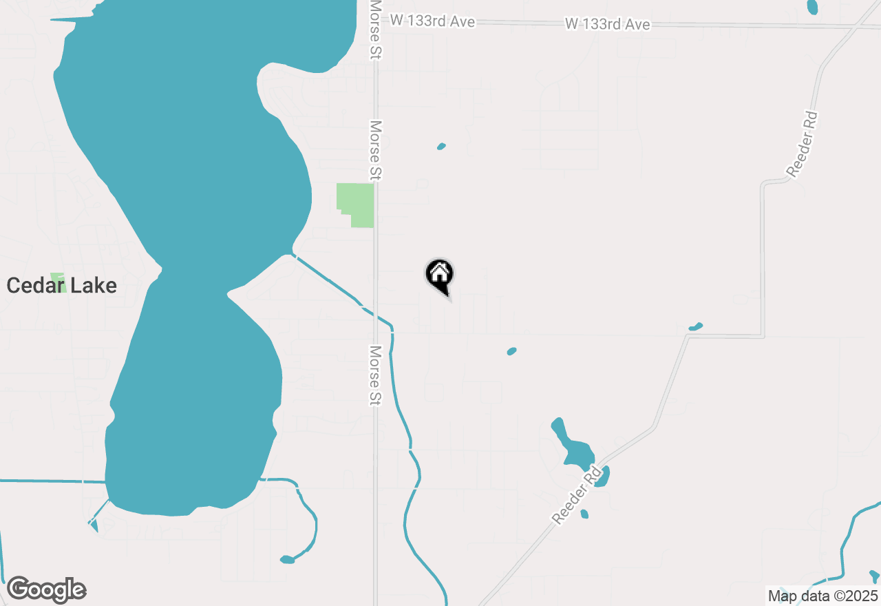 Map of 14004 Sherman Street, Cedar Lake, IN 46303