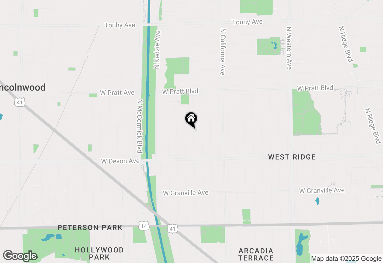 Map of 6539 N Sacramento Avenue, Chicago, IL 60645