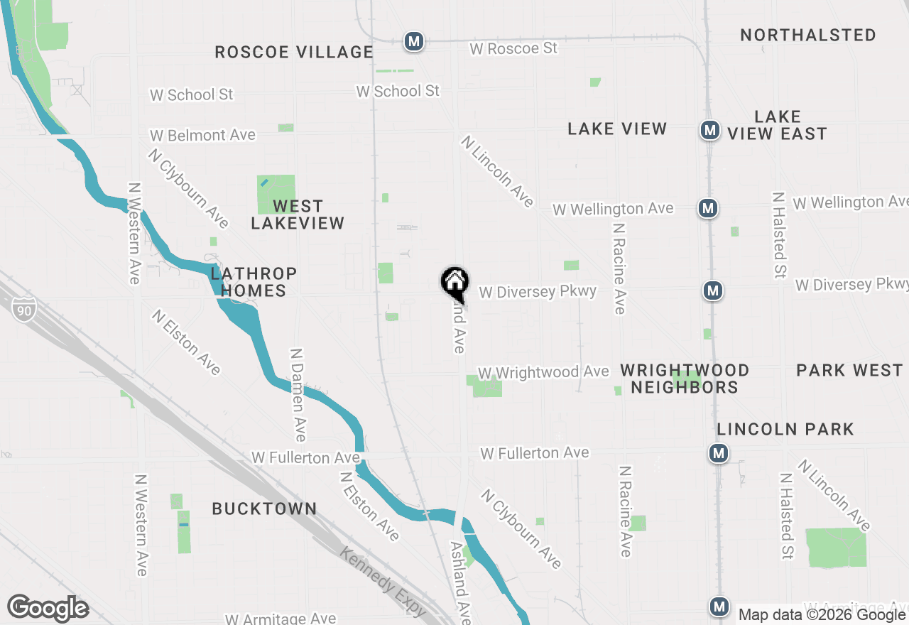 Map of 2730 N Ashland Avenue #204, Chicago, IL 60614