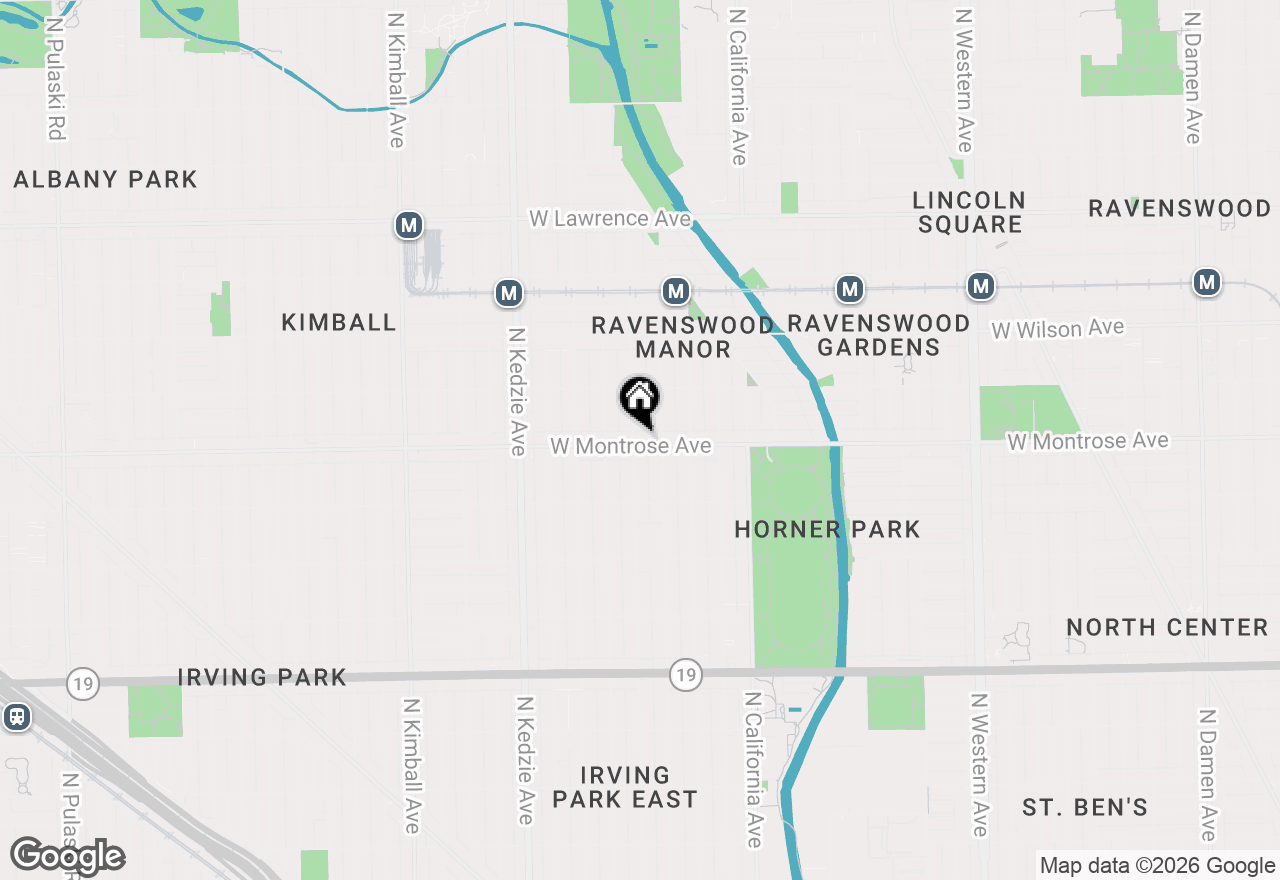 Map of 2956 W Montrose Avenue #C-2, Chicago, IL 60618