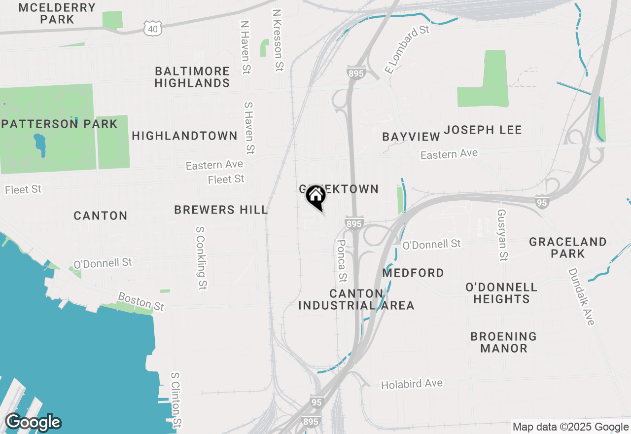 Map of 829 S Macon Street, Baltimore, MD 21224