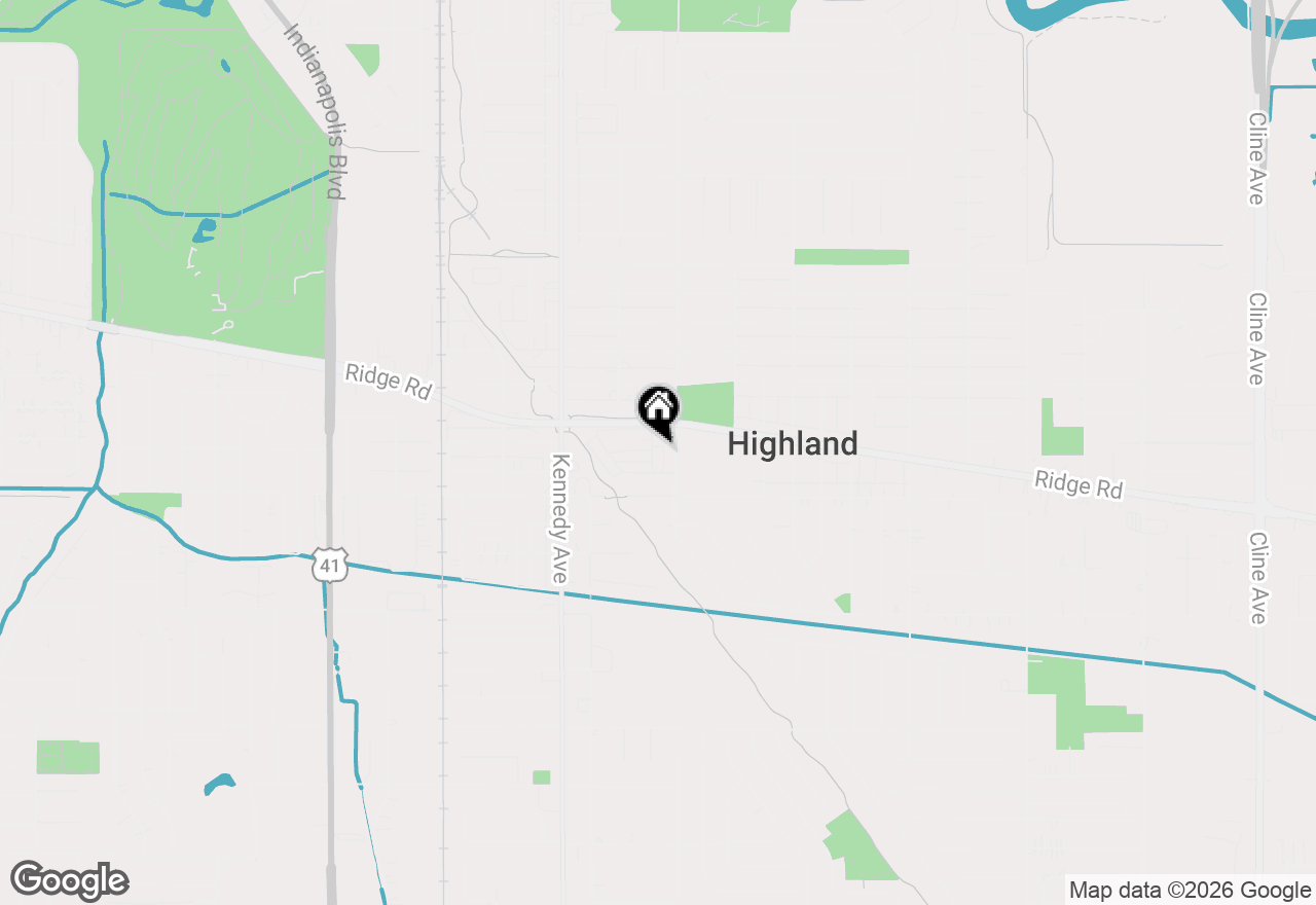 Map of 8815 Park Place Drive, Highland, IN 46322