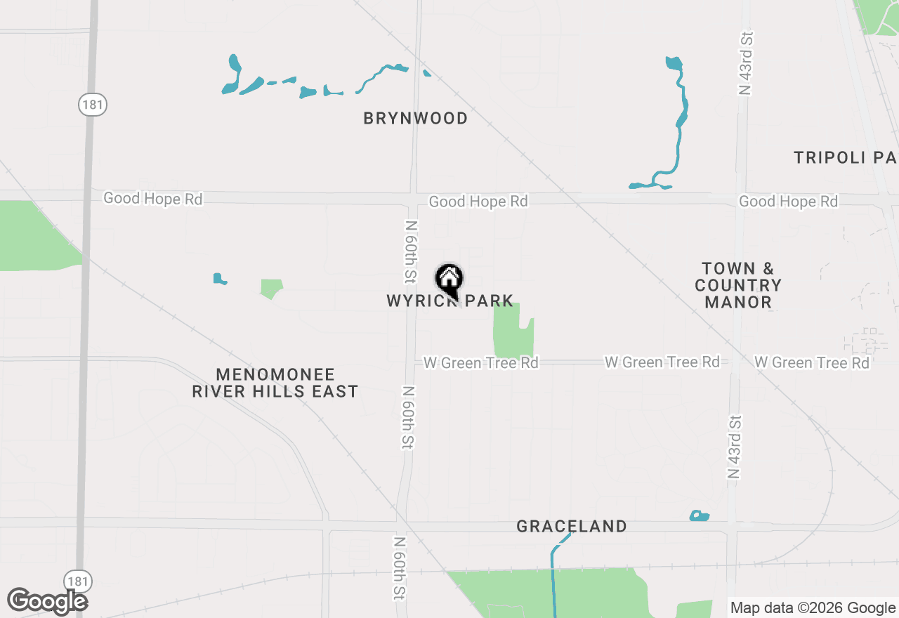 Map of (Address confidential), Milwaukee, Wisconsin 53223