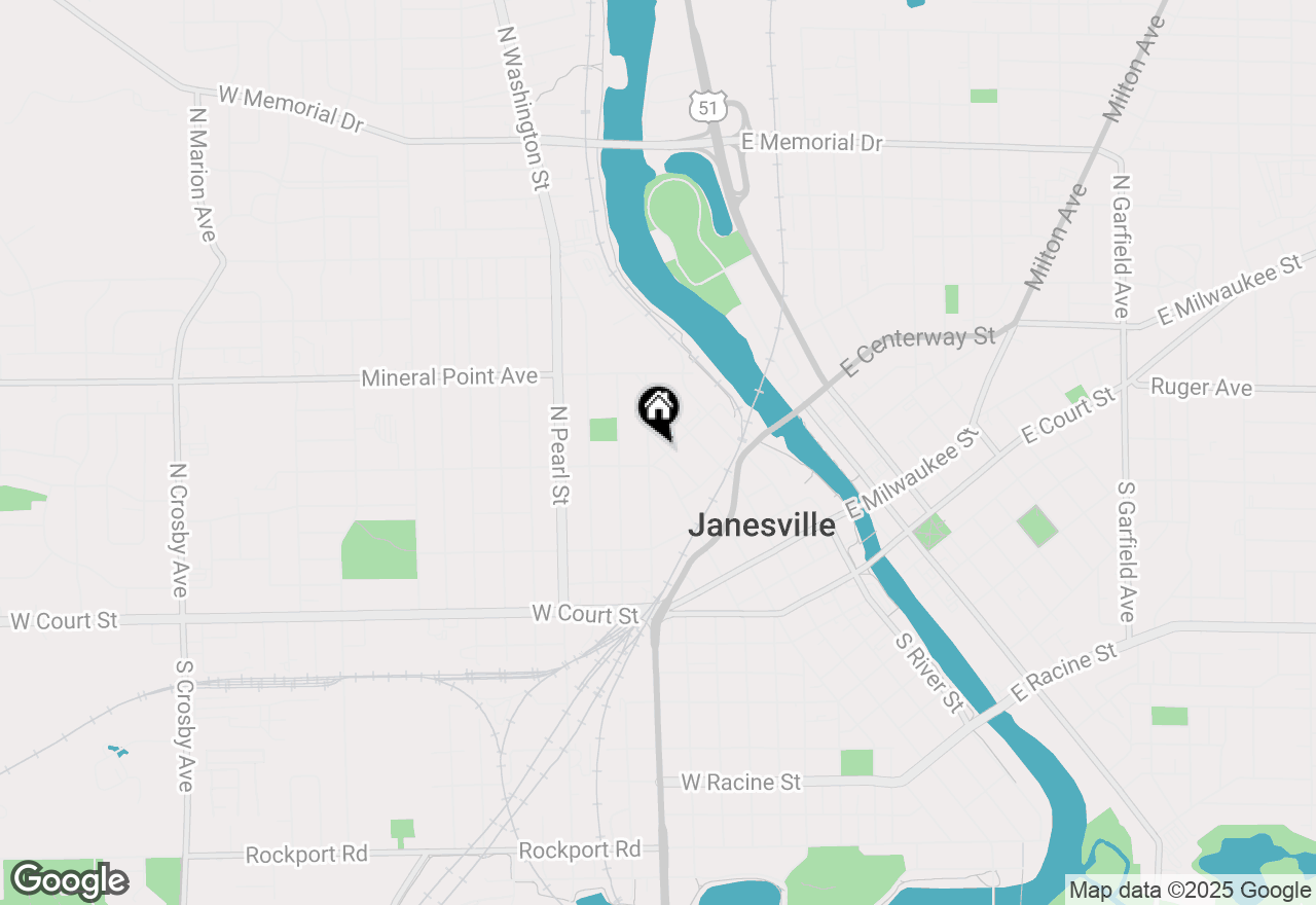 Map of 402 Ravine Street, Janesville, WI 53548