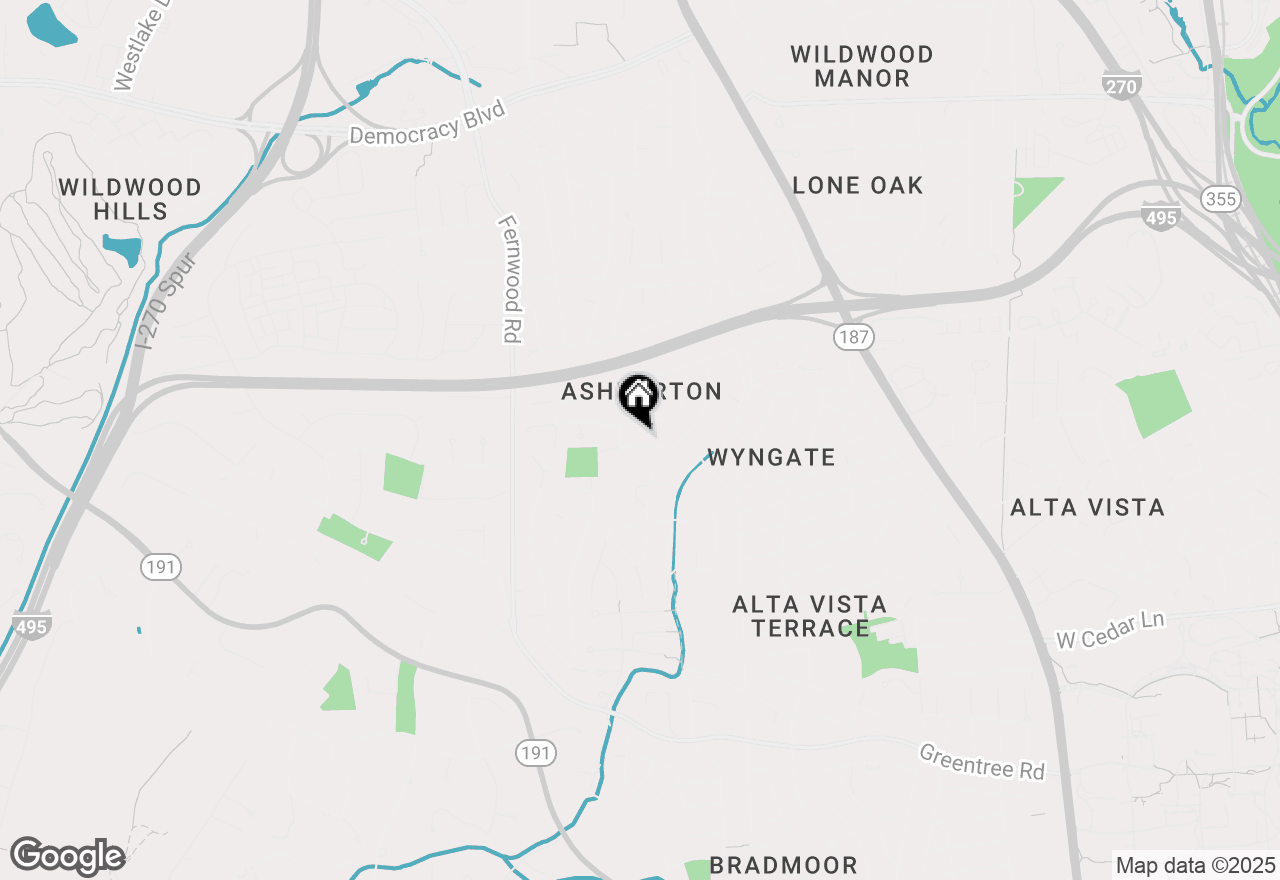 Map of 6311 Tulsa Lane, Bethesda, MD 20817