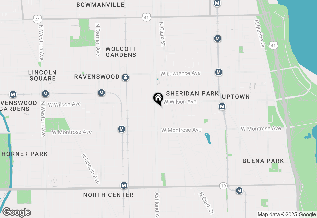 Map of 4531 N Ashland Avenue #111, Chicago, IL 60640