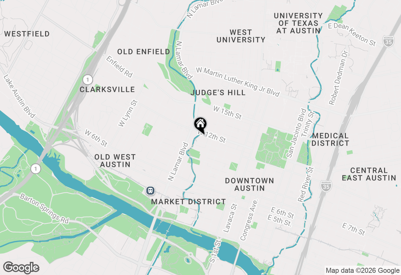 Map of 1101 Shoal Creek Blvd #6, Austin, TX 78701