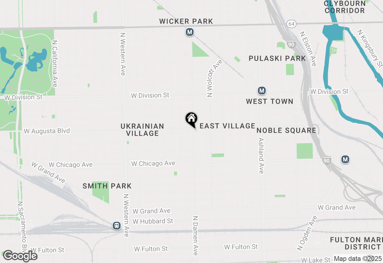 Map of 952 N Damen Avenue, Chicago, IL 60622