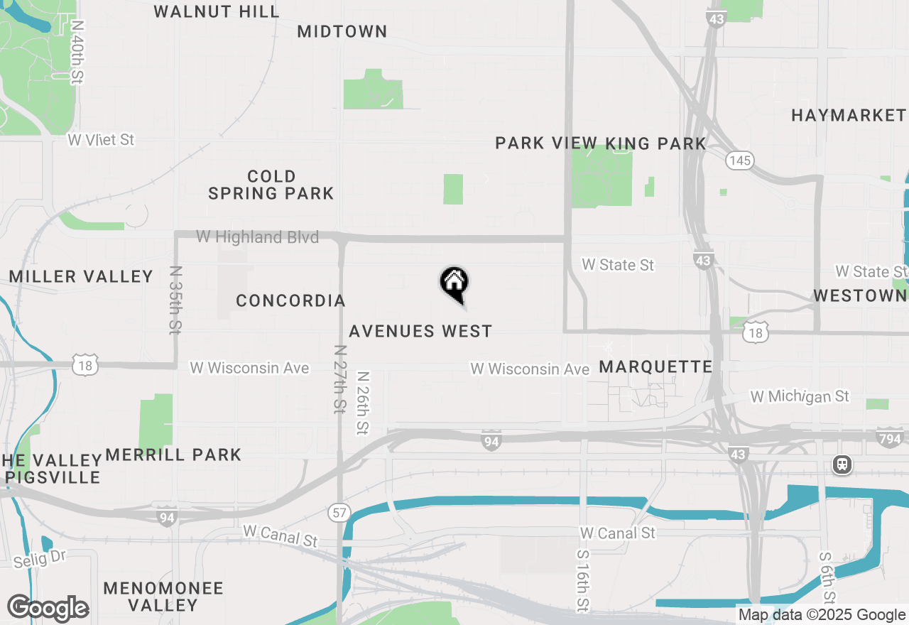 Map of 835 N 22nd St #837, Milwaukee, WI 53233