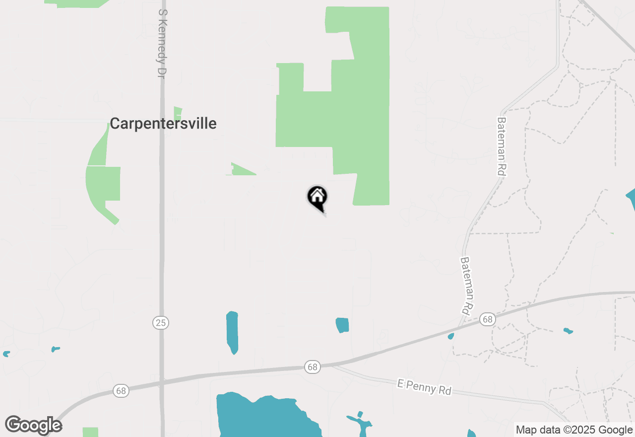 Map of 1505 Plymouth Circle, Carpentersville, IL 60110