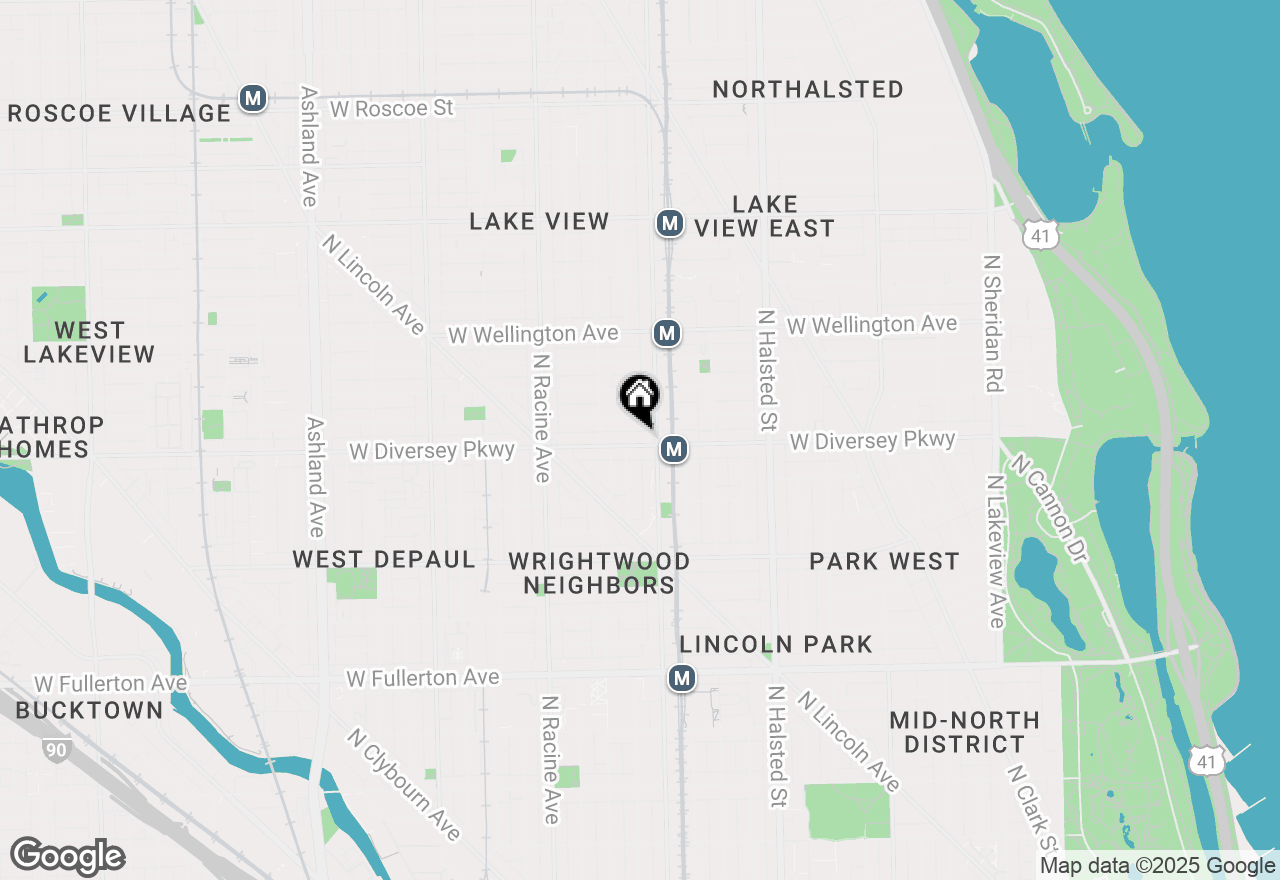 Map of 1016 W Diversey Parkway #1, Chicago, IL 60614