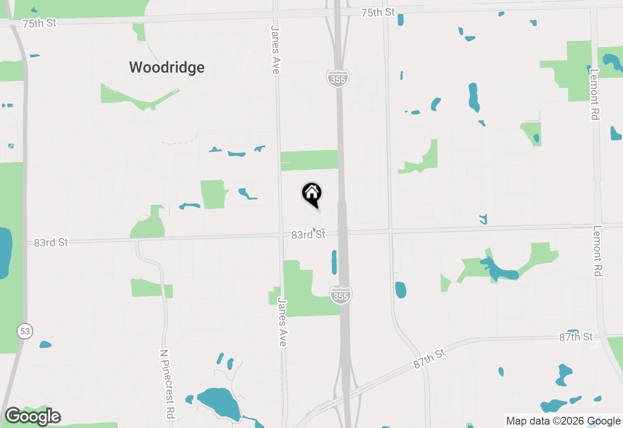 Map of 2213 Wharf Drive #407, Woodridge, IL 60517