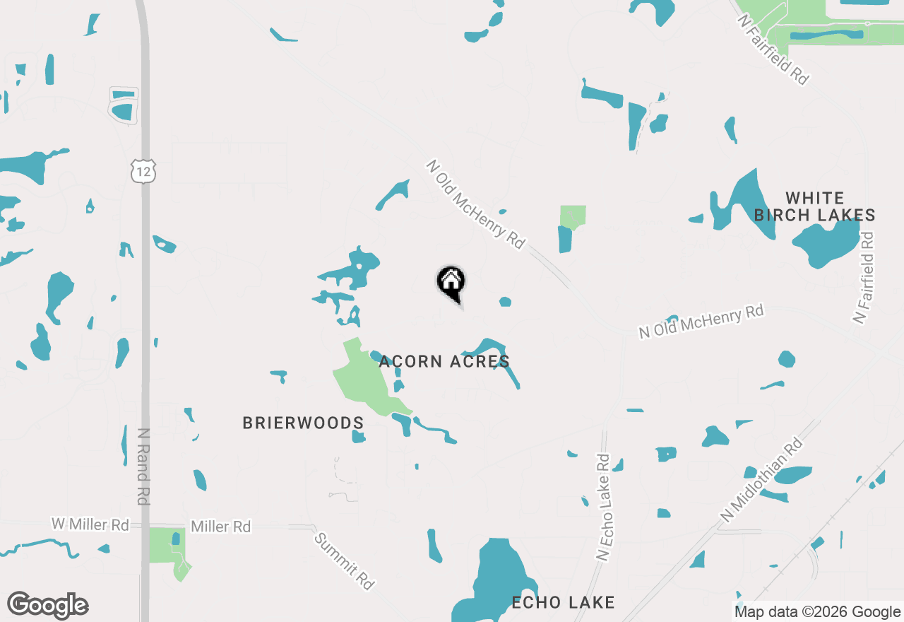 Map of 5 Bruce Circle N, Hawthorn Woods, IL 60047
