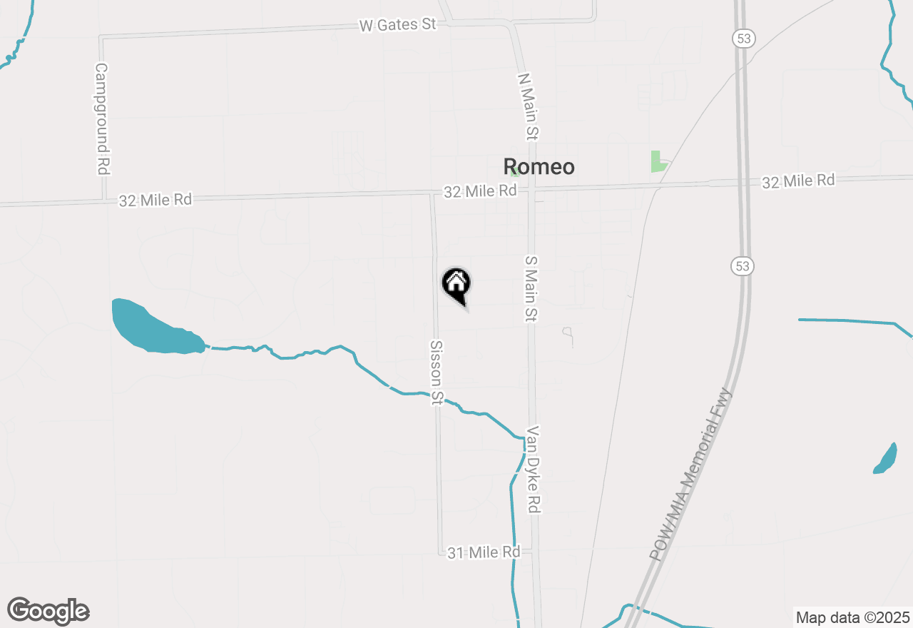 Map of 221 Tillson Street, Romeo Vlg, MI 48065