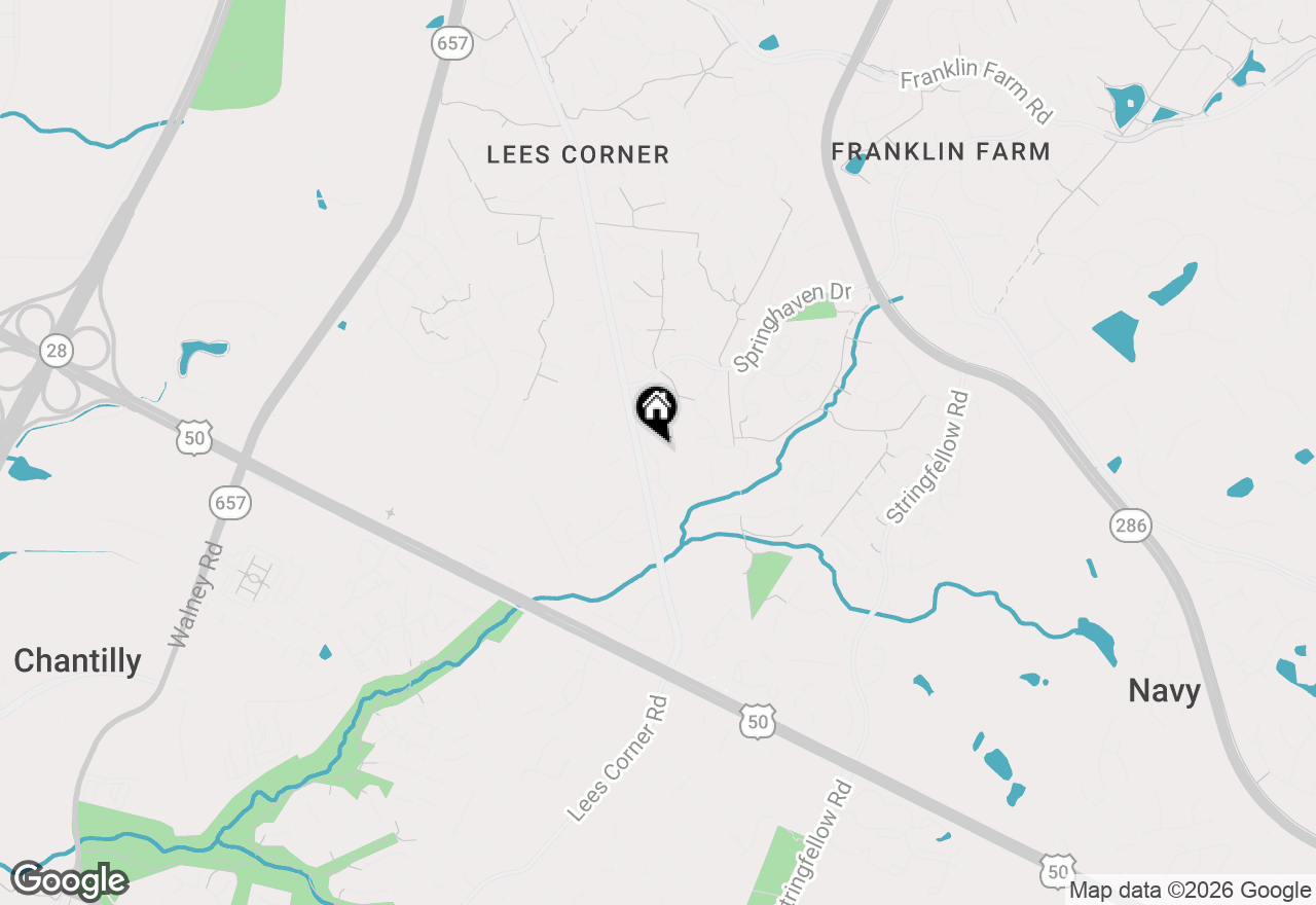 Map of 3711 Foxfield Lane, Fairfax, VA 22033